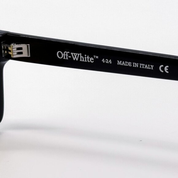 NEW OFF-WHITE OERI13A WARREN 1018 SUNGLASSES UNISEX BLACK SQUARE - Picture 8 of 9